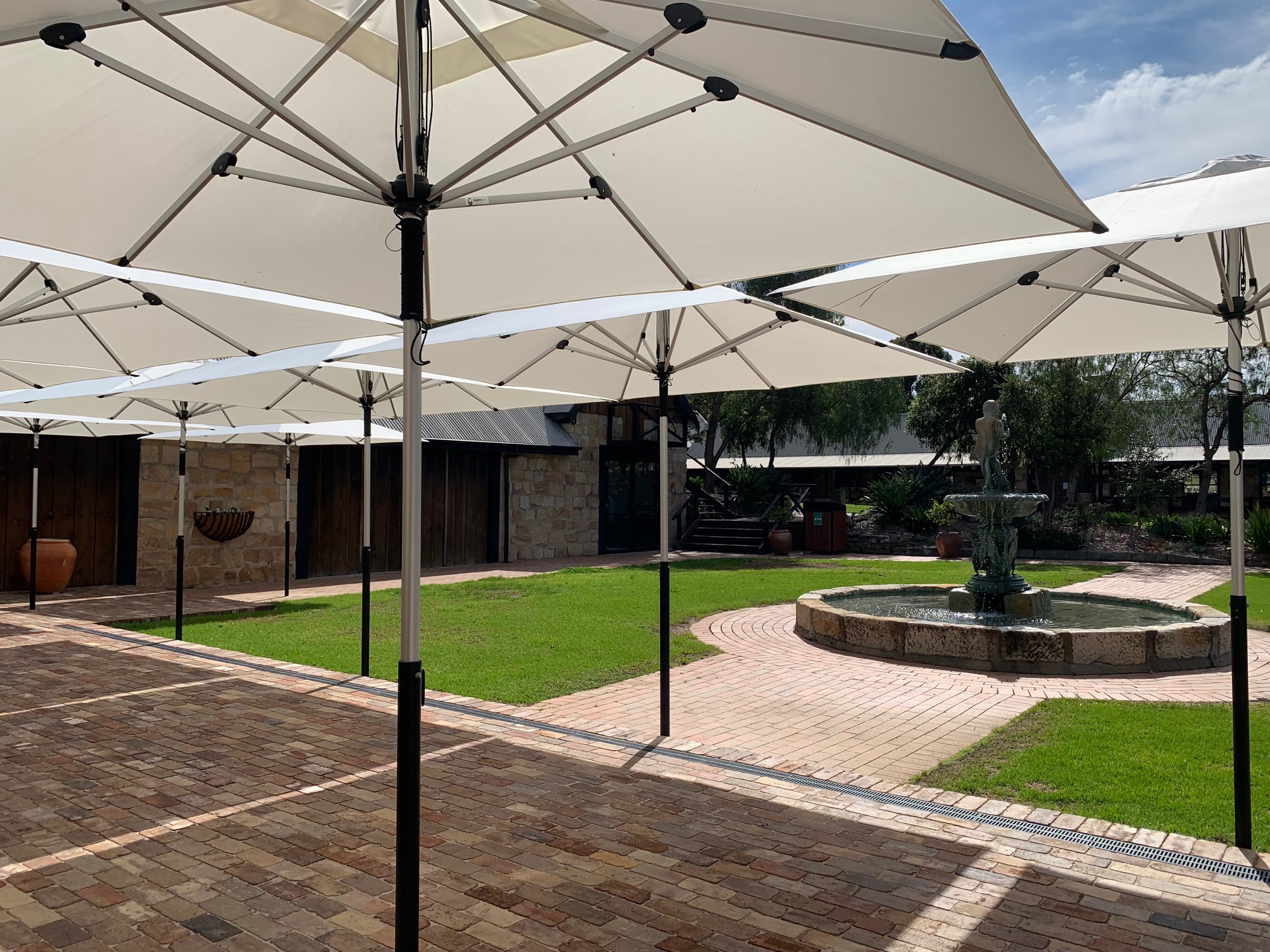 Umbrellas at Enzo by East Coast Shade Design